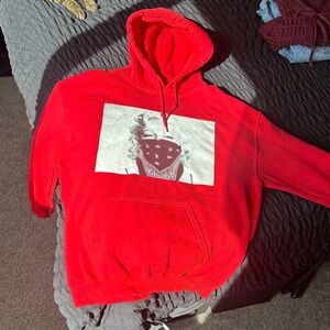 Red Graphic Hoodie